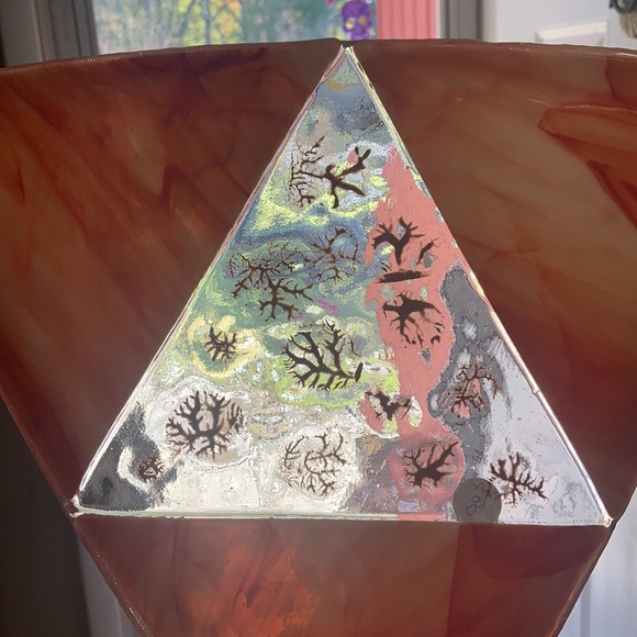 Handmade Decorative Large Fused Glass Tray - Picture 3 of 3